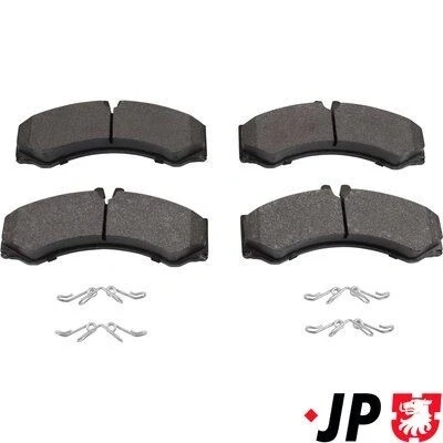 Billede af JP GROUP 1163601610 Bremseklodser Forberedt til slidindikator MERCEDES BENZ: Sprinter 4 T Ladvogn/Chassis, Vario Van / Stationcar