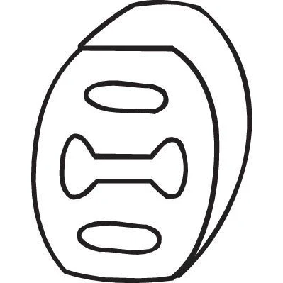 Billede af BOSAL 255 022 Gummibånd, udstødningssystem