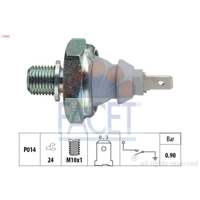 Billede af FACET 7.0095 Olietrykskontakt M10x1 1 Made in Italy OE Equivalent AUDI: Cabriolet B4, 80 B4 Sedan, 100 C3 VOLKSWAGEN: GOLF 4, 3, 2
