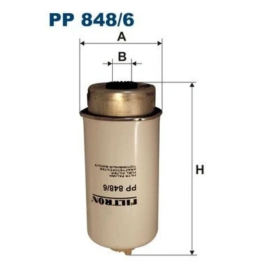 Billede af FILTRON PP 848/6 Brændstoffilter Påskruet filter FORD: Transit Mk6 Van, Ladvogn/Chassis, Tourneo