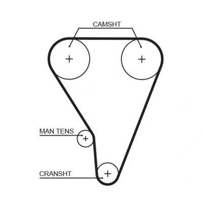 Billede af GATES FleetRunner Micro V Stretch Fit 5117XS Tandrem 113 1076 19 Fiberglas, HNBR (Hydreret akryl nitril butadien gummi) TOYOTA: Celica IV Hatchback