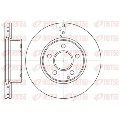 Billede af REMSA 61066.10 Bremseskiver foraksel 288, 288 25 5 ventileret MERCEDES BENZ: C klasse T modell, Sedan, Coupe