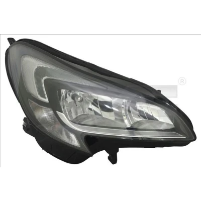 Billede af TYC 20 15017 16 2 Forlygter højre H7/H7, LED krom med kørelys til højrekørsel LED, elektronisk motor