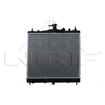 Billede af NRF 58187 Radiator Aluminium 448 380 16 med tætningsring Loddet køleripper NISSAN: Note I, MICRA 3, RENAULT: CLIO 3