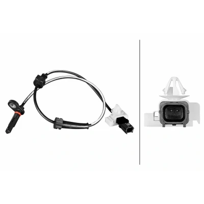 Billede af HELLA 6PU 358 217 521 ABS Sensor med klemme Hall princip 2 569 HONDA: Accord 7 Limousine