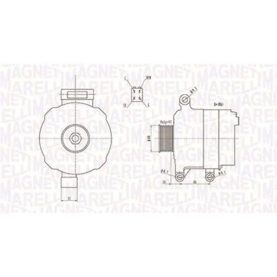 Billede af MAGNETI MARELLI 063731728010 Generator 12V 90A HONDA: CR V 2