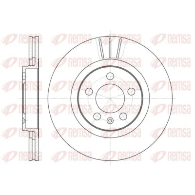 Billede af REMSA 6546.10 Bremseskiver foraksel 280, 280 22 5 ventileret VOLKSWAGEN: Golf 4, 5, Plus / Crossgolf, SKODA: Fabia 1 Combi