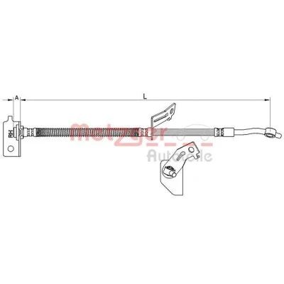 Billede af Bremseslange METZGER 4111456