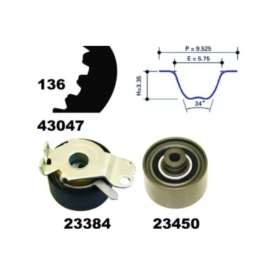 Billede af MAPCO 23409 Tandremssæt 136 PEUGEOT: 406 Sedan