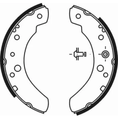 Billede af ABE C0G017ABE Bremsebakker bagaksel 230 45 TRW FORD: Transit Mk2 Van
