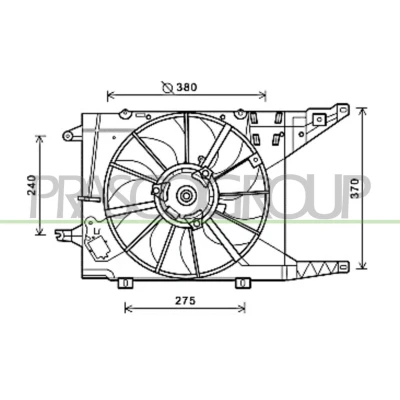 Billede af PRASCO DA220F001 Køleventilator 380