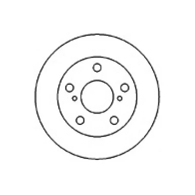 Billede af MAPCO 25558 Bremseskiver foraksel 258 25 5 114,3 ventileret TOYOTA: MR2 II Coupe