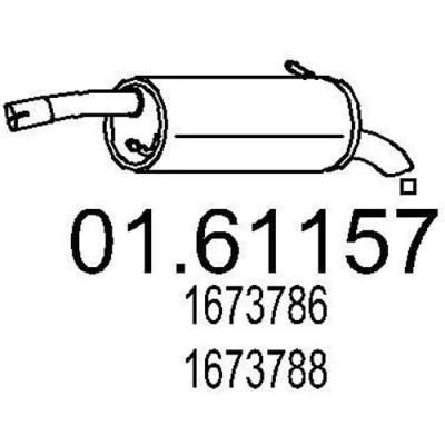 Billede af MTS 01.61157 Lydpotte 980 FORD: FIESTA 6