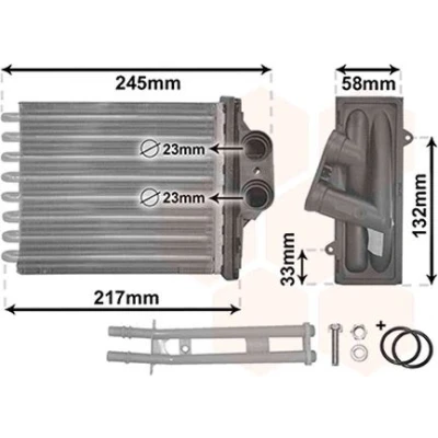 Billede af VAN WEZEL *** IR PLUS 17006304 Varmeveksler med tilbehør FIAT: Panda II Hatchback