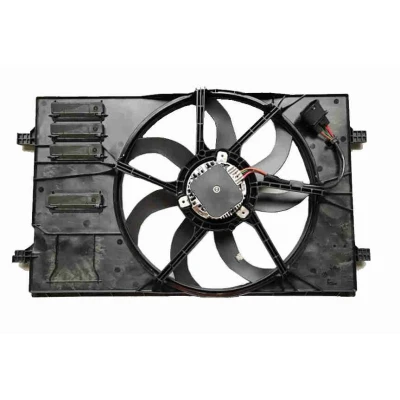 Billede af VEMO V15 01 1934 Køleventilator 410 12 400 med holderamme VOLKSWAGEN: GOLF 5, 6, Passat B6 Sedan, SKODA: Octavia 2 Combi, II Hatchback
