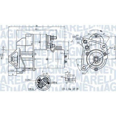 Billede af MAGNETI MARELLI 063720681010 Starter 12 1 10 RENAULT: CLIO 2, Super 5 Hatchback