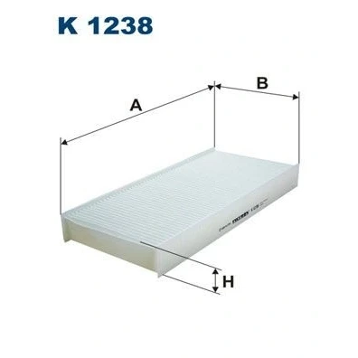 Billede af FILTRON K 1238 Kabinefilter Partikelfilter 376 176 48 CITROËN: Jumpy II MPV, FIAT: Scudo II, PEUGEOT: Expert Tepee