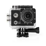 Billede af Action Cam 1080p@30fps 12 MPixel Vandtæt op til: 30.0 m 90 min Wi Fi App tilgængelig Android / IOS Montering inkluderet Sort