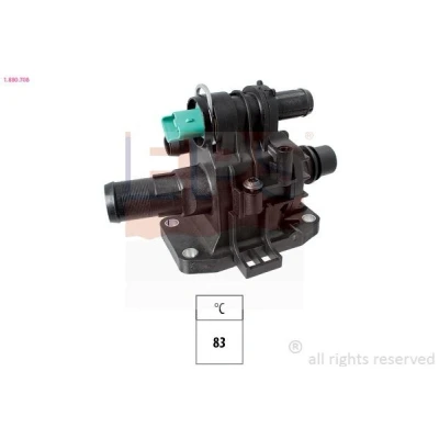 Billede af EPS 1.880.708 Termostat 83 Made in Italy OE Equivalent med pakning PEUGEOT: 207 CC, 206 Hatchback, 307 SW, FORD: FIESTA 6, Focus 2 Kombi, 5
