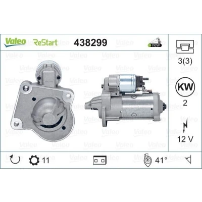 Billede af VALEO NEW STOP&amp;START ORIGINAL PART 438299 Starter 12 2 11 FORD: MONDEO 4 Turnier, Focus Kombi,
