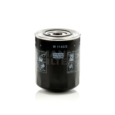Billede af MANN filter W 1140/2 Oliefilter 1 12 UNF 1B med en returløbs stop ventil Påskruet