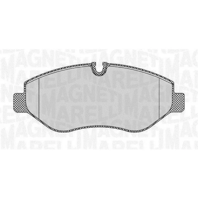 Billede af MAGNETI MARELLI 363916060298 Bremseklodser Forberedt til slidindikator MERCEDES BENZ: Vito Van, Bus, Mixto