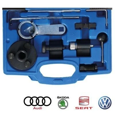 Billede af KS TOOLS BT591070 Indstillingsværktøjssæt, styretider VOLKSWAGEN: GOLF 6, Multivan 5 (7HM, Passat B6 Sedan, SEAT: Altea, Altea XL, AUDI: Q3