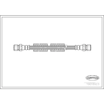 Billede af CORTECO 19018923 Bremseslange foraksel 304 VOLKSWAGEN: LT 28 35 I Bus, 40 55 Van