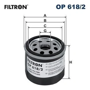 Billede af FILTRON OP 618/2 Oliefilter 3/4 16 UNF med overtrykventil, en returløbs stop ventil Påskruet filter TOYOTA: Yaris IV, Corolla XII Stationcar