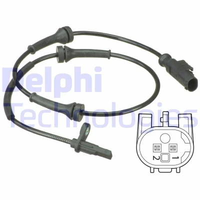 Billede af DELPHI SS20540 ABS sensor aktiv 705 FIAT: 500 Hatchback, C Cabriolet, FORD: KA Hatchback
