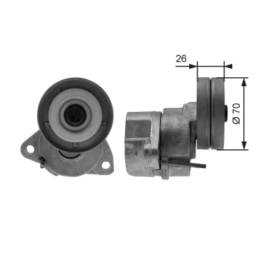 Billede af GATES FleetRunner Micro V Kit T38154 Strammehjul OPEL: Astra G CC, Caravan, H Hatchback