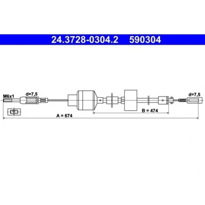 Billede af ATE 24.3728 0304.2 Koblingskabel