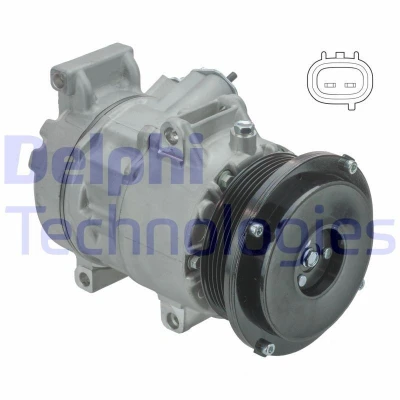 Billede af DELPHI CS20496 Kompressor 6SE12C PAG 46 med kompressorolie