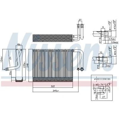 Billede af NISSENS 92327 Fordamper BMW: 5 Touring