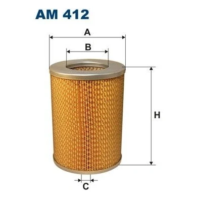 Billede af FILTRON AM 412 Luftfilter 170 126 Filterindsats NISSAN: SUNNY 1