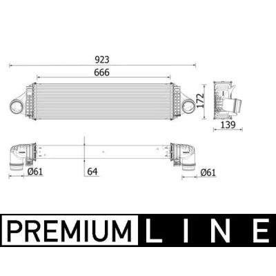 Billede af MAHLE ORIGINAL CI 550 000P Intercooler