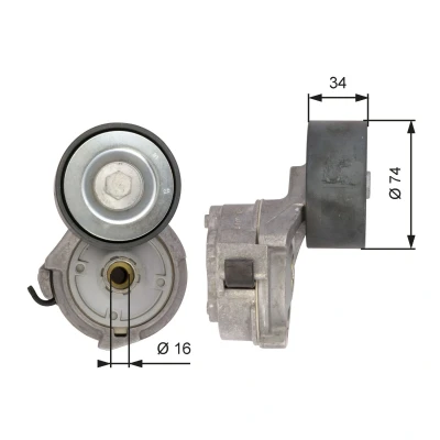 Billede af GATES T38559 Remstrammer Micro V UNIQUE FIT