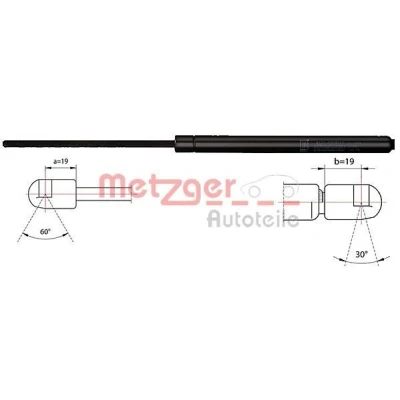 Billede af METZGER 2110529 Gasfjeder Motorhjelm 350 VOLKSWAGEN: Passat B6 Variant, Sedan