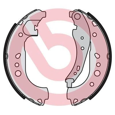 Billede af BREMBO S 68 550 Bremsebakker 229 42 RENAULT: Twingo 3