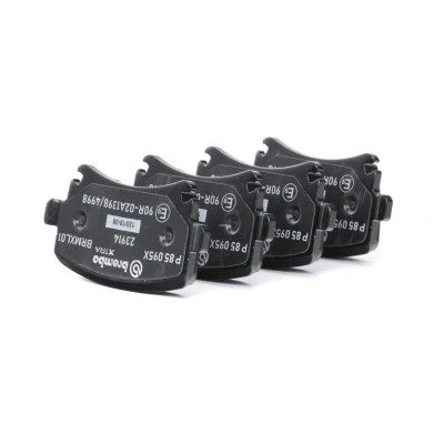 Billede af BREMBO P 85 095X Bremseklodser Forberedt til slidindikator med bremsecaliperskruer tilbehør VOLKSWAGEN: Scirocco III, GOLF 6, Passat B6 Variant