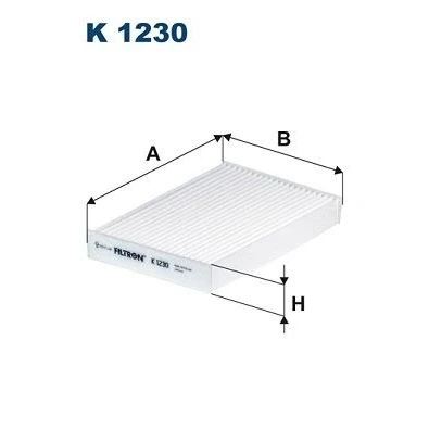 Billede af FILTRON K 1230 Kabinefilter Partikelfilter 236 152 30 NISSAN: Juke, Pulsar Hatchback, RENAULT: Fluence