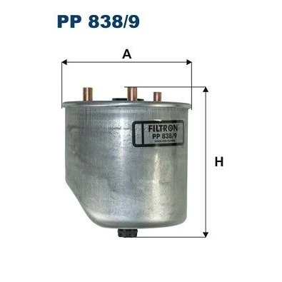 Billede af FILTRON PP 838/9 Brændstoffilter Ledningsfilter FORD: FIESTA 6, MONDEO 4 Turnier, FOCUS 3 VOLVO: V50, V70 3, V40 Hatchback