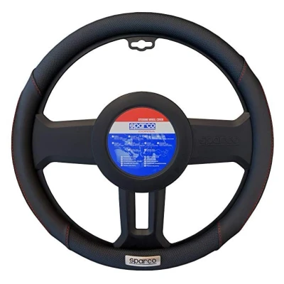 Billede af Sparco Cover til rat SPC1113BK Sort Rød (Ø 36 38 cm)