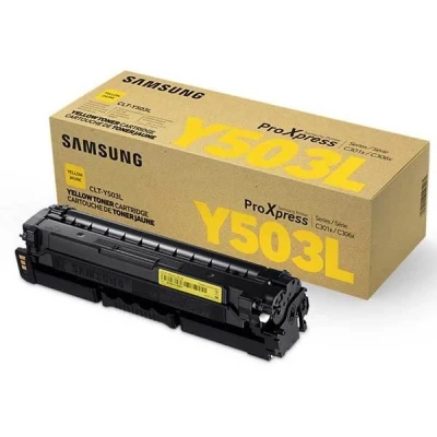 Billede af Samsung CLT Y503L gul toner 5.000 sider original SU491A
