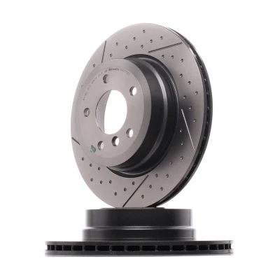 Billede af BREMBO 09.C315.21 Bremseskiver 324 22 5 indvendigt ventileret, slidset/perforeret coatet højkarboniseret med skruer BMW: 1 Coupe