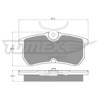 Billede af TOMEX brakes TX 12 18 Bremseklodser bagaksel FORD: FIESTA 6, 5, 6 Van