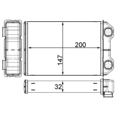 Billede af MAHLE ORIGINAL AH 251 000S Varmeveksler