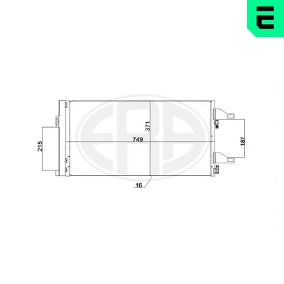 Billede af ERA 667247 Kondensator med tørrer FIAT: Ducato III Ladvogn / Chassis