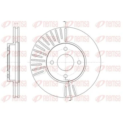 Billede af REMSA 61467.10 Bremseskiver foraksel 259,7, 259,7 22 4 ventileret NISSAN: MICRA 4, Note II Hatchback