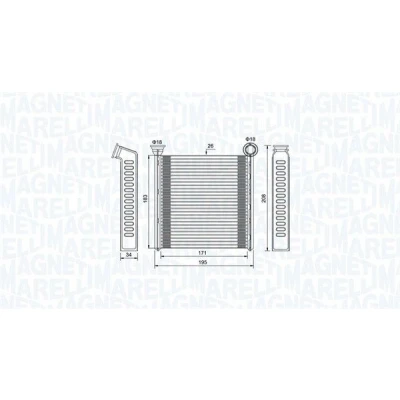Billede af MAGNETI MARELLI 350218448000 Varmeveksler
